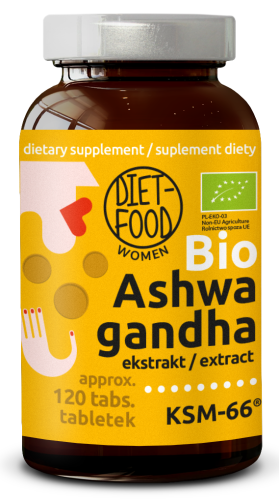 33006ASHWAGANDHA EKSTRAKT BIO (300 mg) 120 TABLETEK - DIET-FOOD-1