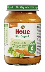 PRZECIER WARZYWNY BEZGLUTENOWY OD 6 MIESIĄCA DEMETER BIO 190 g - HOLLE