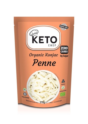 33134MAKARON (KONJAC) PENNE BEZGLUTENOWY BIO 270 g (200 g) - KETO CHEF (BETTER THAN FOODS)-1