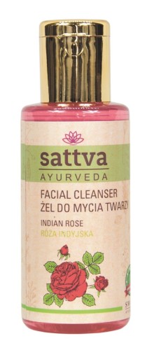 33154ŻEL DO MYCIA TWARZY RÓŻA INDYJSKA 100 ml - SATTVA-1