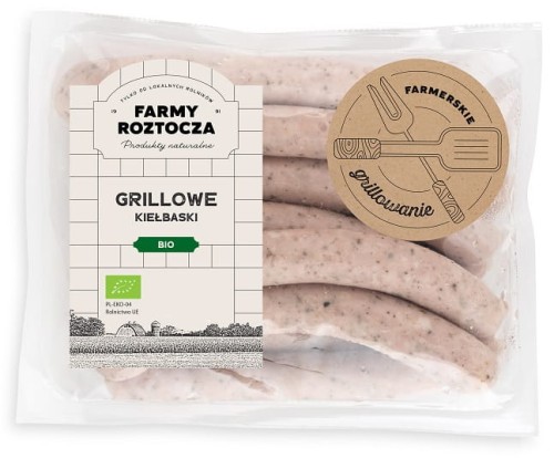 KIEŁBASKI NA GRILLA BIO (około 0,30 kg) - FARMY ROZTOCZA (NA ZAMÓWIENIE - PRODUKT SEZONOWY)-1 33213 