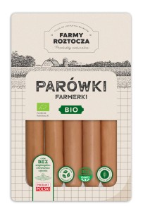 PARÓWKI FARMERKI BIO 250 g - FARMY ROZTOCZA (NA ZAMÓWIENIE)