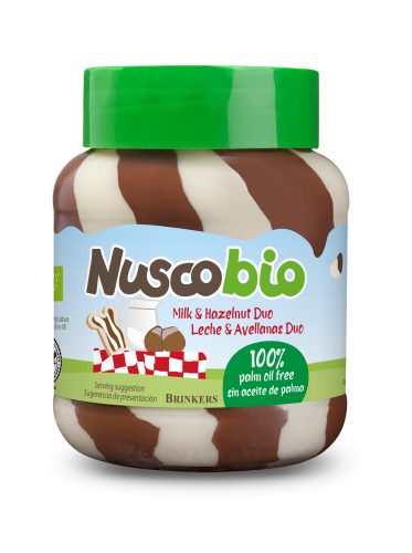 KREM DUO ORZECHOWO - KAKAOWO - MLECZNY BIO 400 g - NUSCOBIO-1 33252 