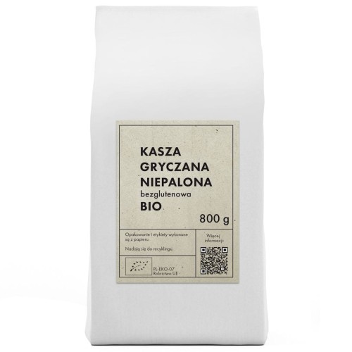 KASZA GRYCZANA NIEPALONA BEZGLUTENOWA BIO 800 g - THE PLANET-1 33261 