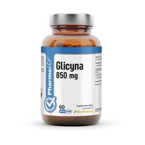 GLICYNA (850 mg) BEZGLUTENOWA 60 KAPSUŁEK - PHARMOVIT (CLEAN LABEL)-1 33269 