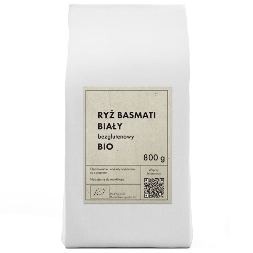 RYŻ BASMATI BIAŁY BEZGLUTENOWY BIO 800 g - THE PLANET-1 33273 