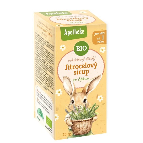 SYROP DLA DZIECI Z BABKI LANCETOWATEJ I DZIKIEJ RÓŻY OD 1 ROKU ŻYCIA BIO 250 g - APOTHEKE-1 33335 