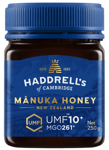 MIÓD MANUKA UMF 10+ MGO 261+ 250 g - HADDRELL'S OF CAMBRIDGE-1 33344 