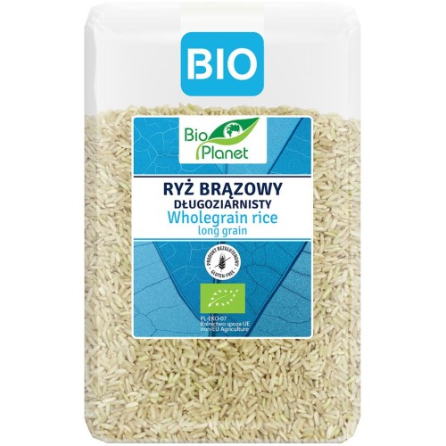 RYŻ BRĄZOWY DŁUGOZIARNISTY BEZGLUTENOWY BIO 2 kg - BIO PLANET-1 33346 