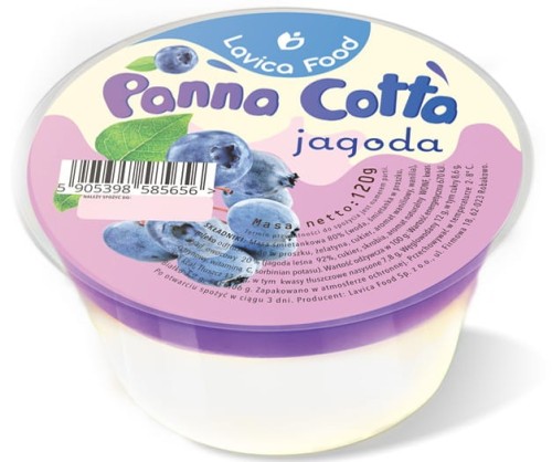 DESER PANNA COTTA Z JAGODAMI 120 g - LAVICA FOOD-1 33354 