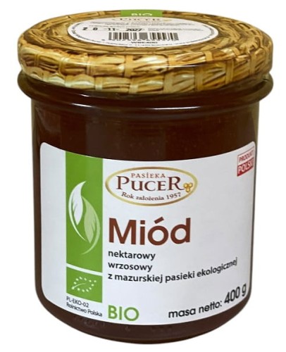 MIÓD WRZOSOWY BIO 400 g - PASIEKA PUCER-1 33362 