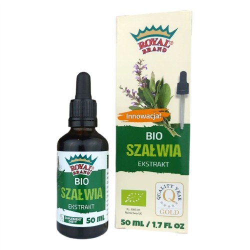 EKSTRAKT Z SZAŁWII W KROPLACH BIO 50 ml - ROYAL BRAND-1 33453 