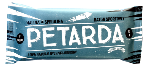 BATON BAKALIOWY Z MALINAMI I SPIRULINĄ PETARDA BEZGLUTENOWY 70 g - ZMIANY ZMIANY-1 33526 