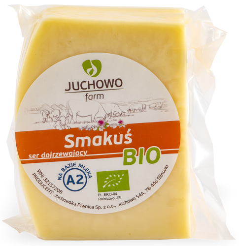 SER ŻÓŁTY DOJRZEWAJĄCY SMAKUŚ Z MLEKA A2 BIO (około 0,30 kg) - JUCHOWO (NA ZAMÓWIENIE)-1 33564 