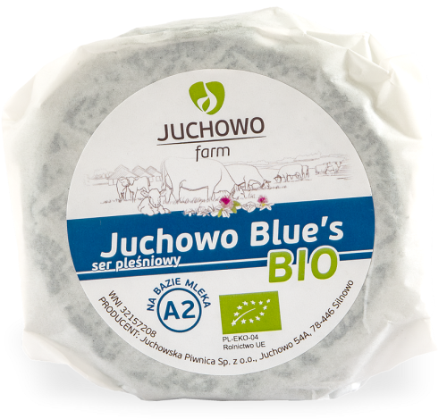 SER PLEŚNIOWY BLUE'S Z MLEKA A2 BIO (około 0,25 kg) - JUCHOWO (NA ZAMÓWIENIE)-1 33565 