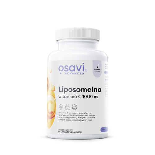 WITAMINA C LIPOSOMALNA (1000 mg) BEZGLUTENOWA 60 KAPSUŁEK - OSAVI-1 33578 