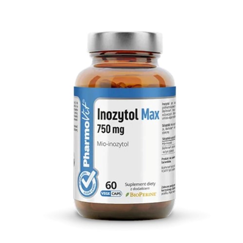 INOZYTOL MAX (750 mg) BEZGLUTENOWY 60 KAPSUŁEK - PHARMOVIT (CLEAN LABEL)-1 33607 