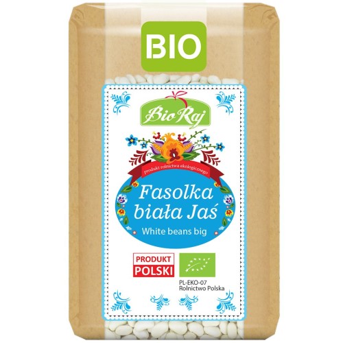 FASOLKA BIAŁA JAŚ BIO (POLSKA) 400 g - BIO RAJ-1 33610 