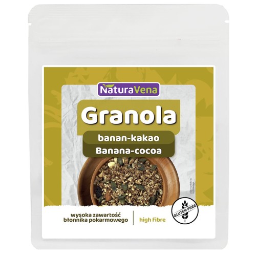 GRANOLA BANAN-KAKAO BEZGLUTENOWA 200 g - NATURAVENA-1 33615 