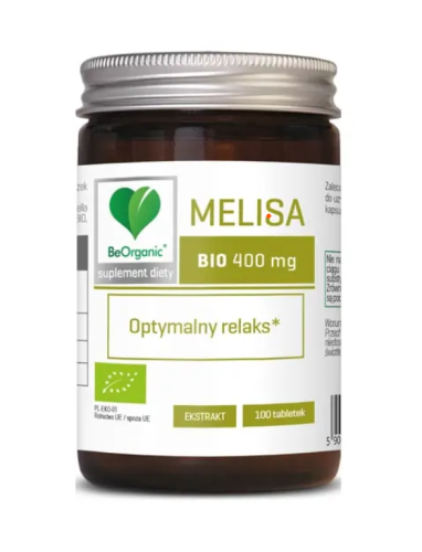 MELISA EKSTRAKT BIO (400 mg) 100 TABLETEK - BE ORGANIC-1 33621 