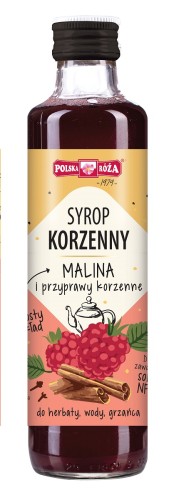 SYROP KORZENNY Z MALINAMI 250 ml - POLSKA RÓŻA-1 33673 
