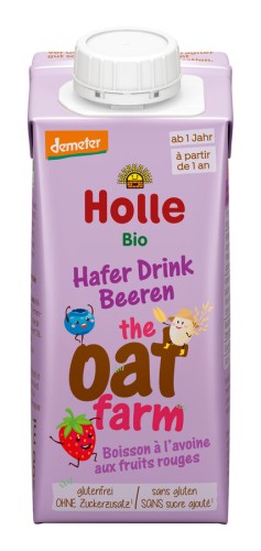 NAPÓJ OWSIANY TRUSKAWKA - JAGODA - BANAN BEZ DODATKU CUKRÓW BEZGLUTENOWY OD 1 ROKU DEMETER BIO 200 ml - HOLLE-1 33685 