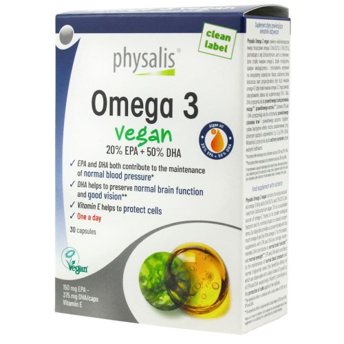 OMEGA-3 VEGAN 30 KAPSUŁEK - PHYSALIS-1 33772 