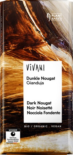 CZEKOLADA GORZKA NUGATOWA BIO 80 g - VIVANI-1 33810 