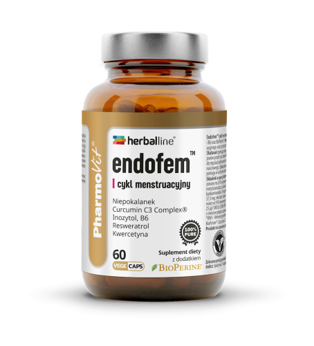 KAPSUŁKI NA CYKL MENSTRUACYJNY (ENDOFEM) BEZGLUTENOWE 60 szt. - PHARMOVIT (HERBALLINE)-1 33812 