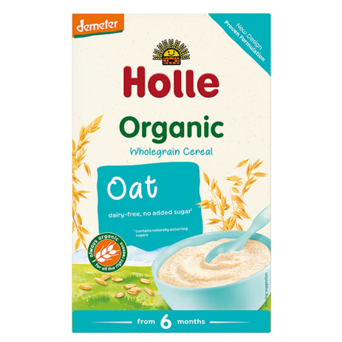 KASZKA OWSIANA PEŁNOZIARNISTA BEZ DODATKU CUKRÓW BEZGLUTENOWA OD 6 MIESIĄCA DEMETER BIO 250 g - HOLLE-1 33817 