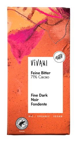 CZEKOLADA GORZKA 71 % BIO 80 g - VIVANI-1 33835 