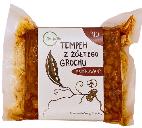 TEMPEH Z GROCHU ŻÓŁTEGO MARYNOWANY BIO 200 g - TEMPEHU-1 33883 