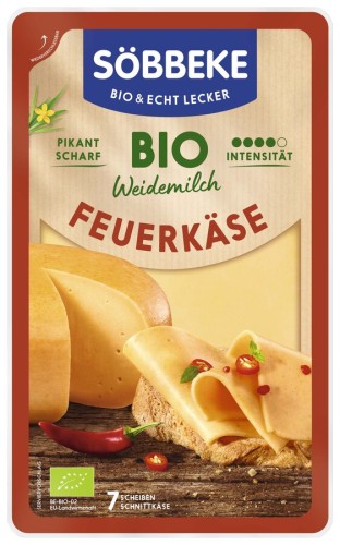 SER ŻÓŁTY DOJRZEWAJĄCY PIKANTNY PLASTRY BIO 125 g - SOBBEKE-1 33893 