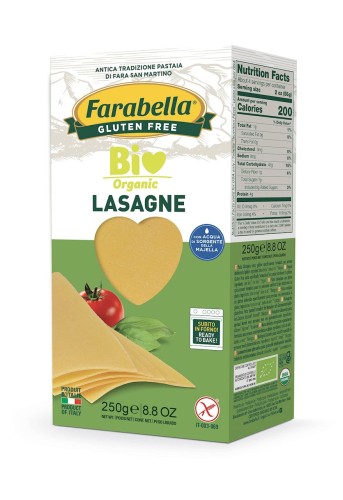MAKARON (KUKURYDZIANO - RYŻOWY) LASAGNE BEZGLUTENOWY BIO 250 g - FARABELLA-1 33898 
