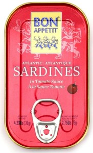 SARDYNKI PORTUGALSKIE W SOSIE POMIDOROWYM 120 g (78 g) - BON APPETIT