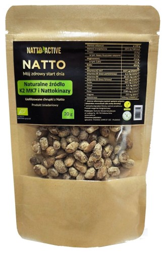 CHRUPKI Z NATTO LIOFILIZOWANE BEZGLUTENOWE BIO 20 g - NATTO-1 33928 