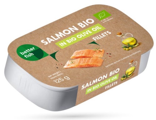 ŁOSOŚ ATLANTYCKI W OLIWIE Z OLIWEK EXTRA VIRGIN BIO 125 g - BETTER FISH-1 33949 
