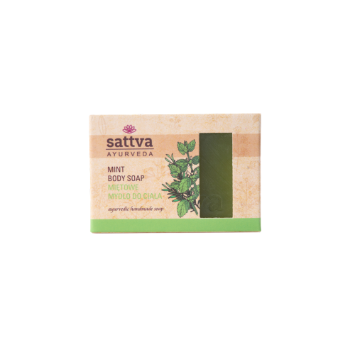 MYDŁO W KOSTCE DO CIAŁA MIĘTA 125 g - SATTVA-1 33956 