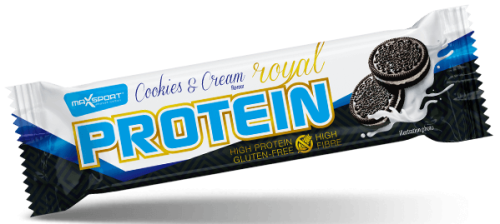 BATON PROTEINOWY O SMAKU CIASTECZKOWYM W POLEWIE BIAŁEJ BEZGLUTENOWY 60 g - MAXSPORT-1 33959 