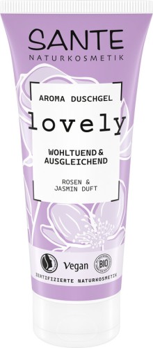 ŻEL POD PRYSZNIC LOVELY RÓŻA I JAŚMIN ECO 200 ml - SANTE-1 33963 