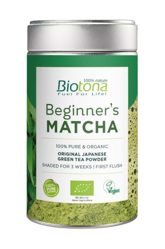 HERBATA ZIELONA MATCHA JAPOŃSKA BEGINNERS BIO 80 g - BIOTONA-1 33982 