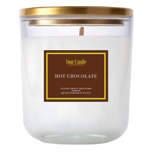 ŚWIECA SOJOWA ZAPACHOWA HOT CHOCOLATE 180 ml - YOUR CANDLE (PRODUKT SEZONOWY)-1 33985 