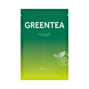 MASECZKA DO TWARZY W PŁACHCIE HERBATA ZIELONA 23 g - BARULAB
