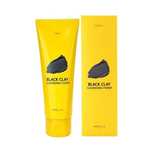 PIANKA DO TWARZY OCZYSZCZAJĄCA CZARNA GLINKA 100 ml - BARULAB-1 34030 