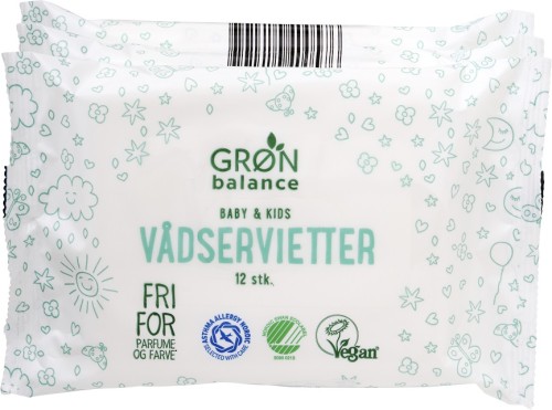 CHUSTECZKI NAWILŻANE PODRÓŻNE DLA DZIECI ECO 3 x 12 szt. - GRON BALANCE-1 34055 