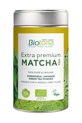 HERBATA ZIELONA MATCHA JAPOŃSKA EXTRA PREMIUM BIO 70 g - BIOTONA-1 34078 