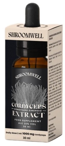 GRZYBY CORDYCEPS SINENSIS EKSTRAKT W KROPLACH 30 ml - SHROOMWELL-1 34118 