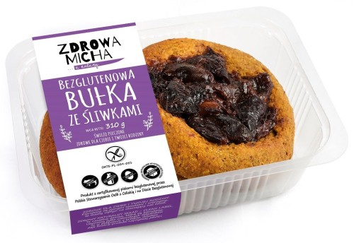 BUŁKI ZE ŚLIWKĄ BEZGLUTENOWE (2 szt.) 310 g - ZDROWA MICHA (NA ZAMÓWIENIE)-1 34129 