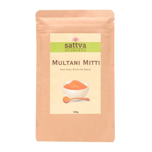 GLINKA KOSMETYCZNA DO TWARZY MULTANI MITTI 100 g - SATTVA-1 34130 