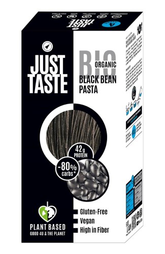 MAKARON PROTEINOWY (Z FASOLI CZARNEJ I SOI ZIELONEJ) SPAGHETTI BEZGLUTENOWY BIO 250 g - JUST TASTE-1 34138 